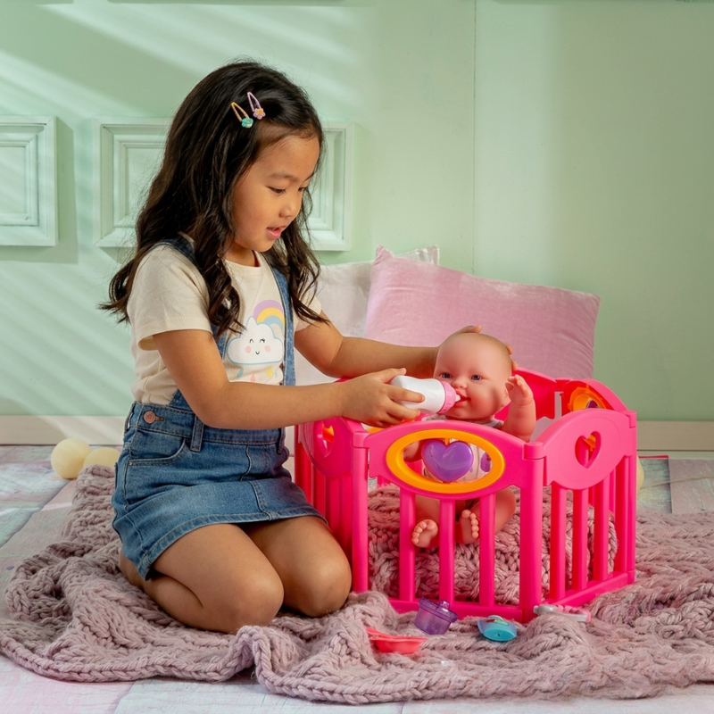 BASIC PLAYPEN WITH ACCESSORIES JC TOYS 25540 - Image 3