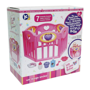 BASIC PLAYPEN WITH ACCESSORIES JC TOYS 25540