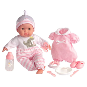 15" BERENGUER BOUTIQUE DOLL WITH OPEN/CLOSE EYES PINK 30045