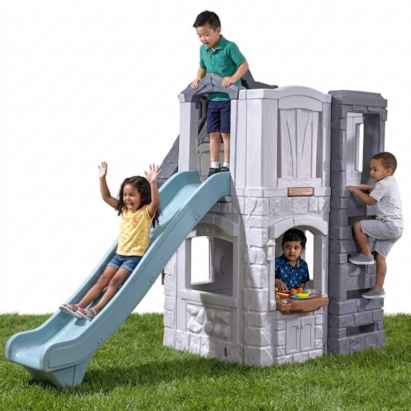 Enchanting Adventures 2-Story Playhouse & Slide STEP2 4133KR