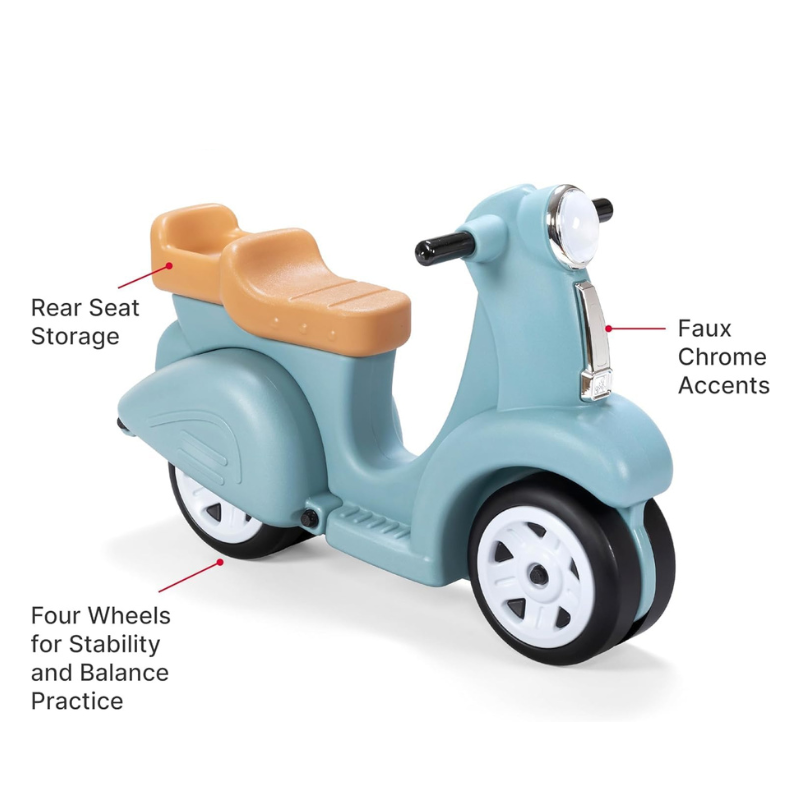RIDE ALONG SCOOTER - AQUA - KRAFT CARTON 430499 - Image 2