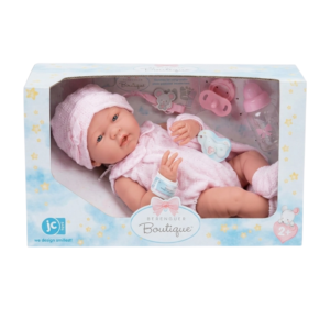 15" LA NEWBORN KNITTED OUTFIT WITH ACCESSORIES  68053