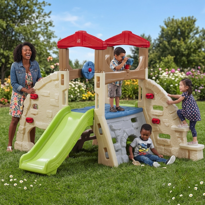 ALPINE RIDGE CLIMBER & SLIDE - Kraft Carton STEP2 841099 - Image 4