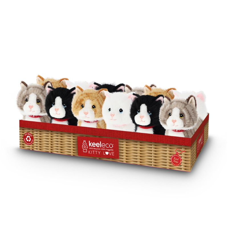 22cm Keeleco Kittens 4 Asstd EK2280 - Image 2
