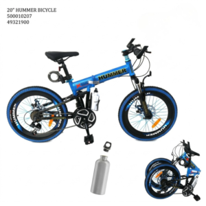 20" Hummer Alloy Frame Foldable Bicycle (Blue)
