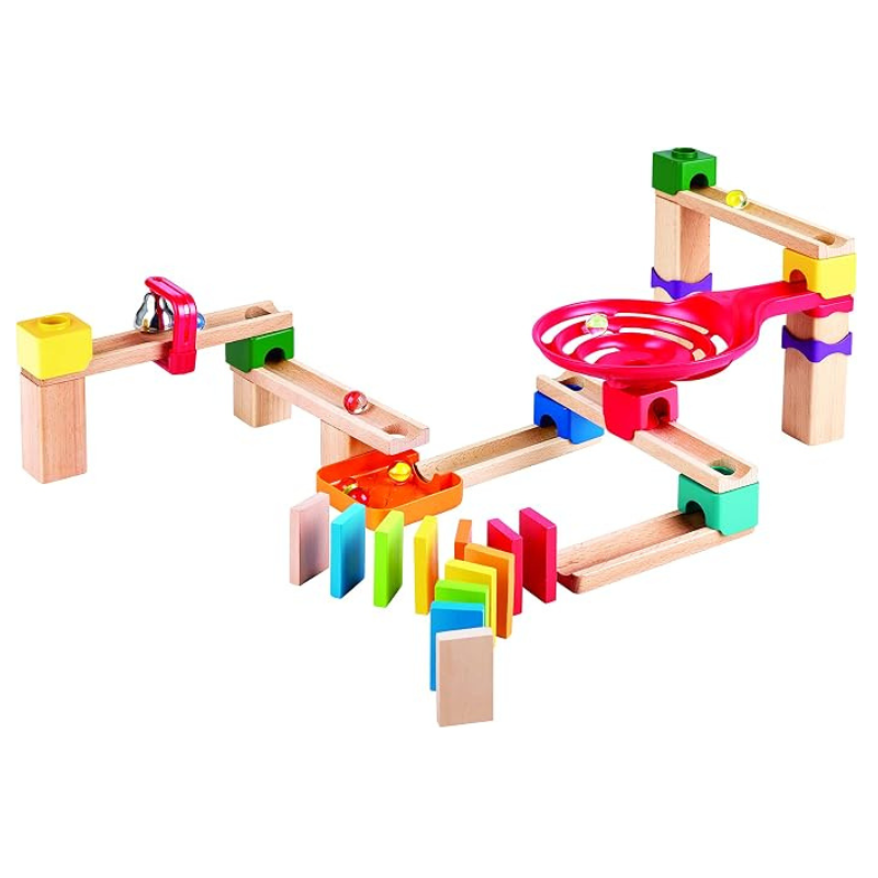 Hape Crazy Rollers Stack Track (Marble Run & Domino Set) - Image 2