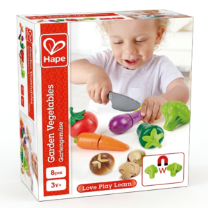 Hape Garden Vegetables Wooden Play Food Set E3161