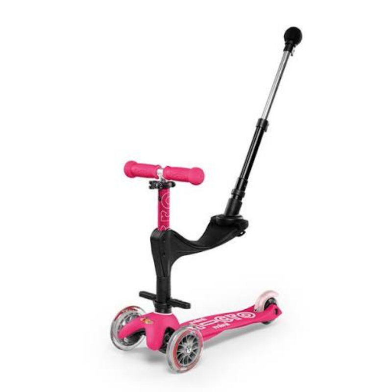 MINI MICRO 3IN1 DELUXE PLUS PINK 3 WHEEL SCOOTER - Image 3