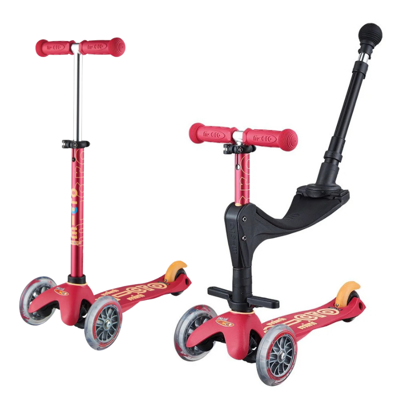 MINI MICRO DELUXE 3 IN DELUXE PLUS (RUBIN RED) 3 WHEEL SCOOTER - Image 4