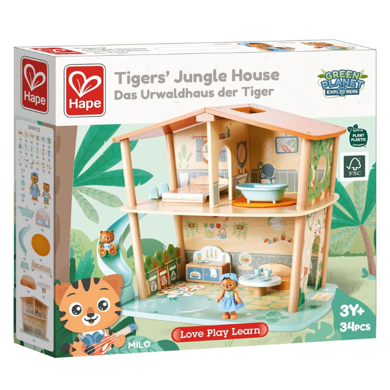 Hape Tigers’ Jungle House Playset