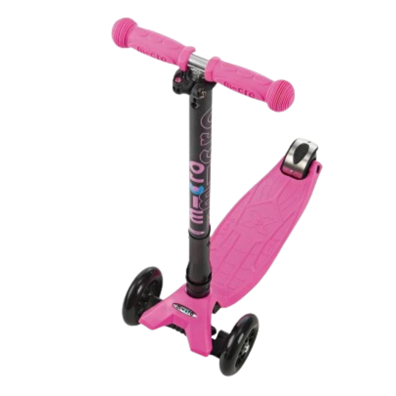 MAXI MICRO CLASSIC FOLDABLE PINK (T-BAR) 3 WHEEL SCOOTER - Image 3
