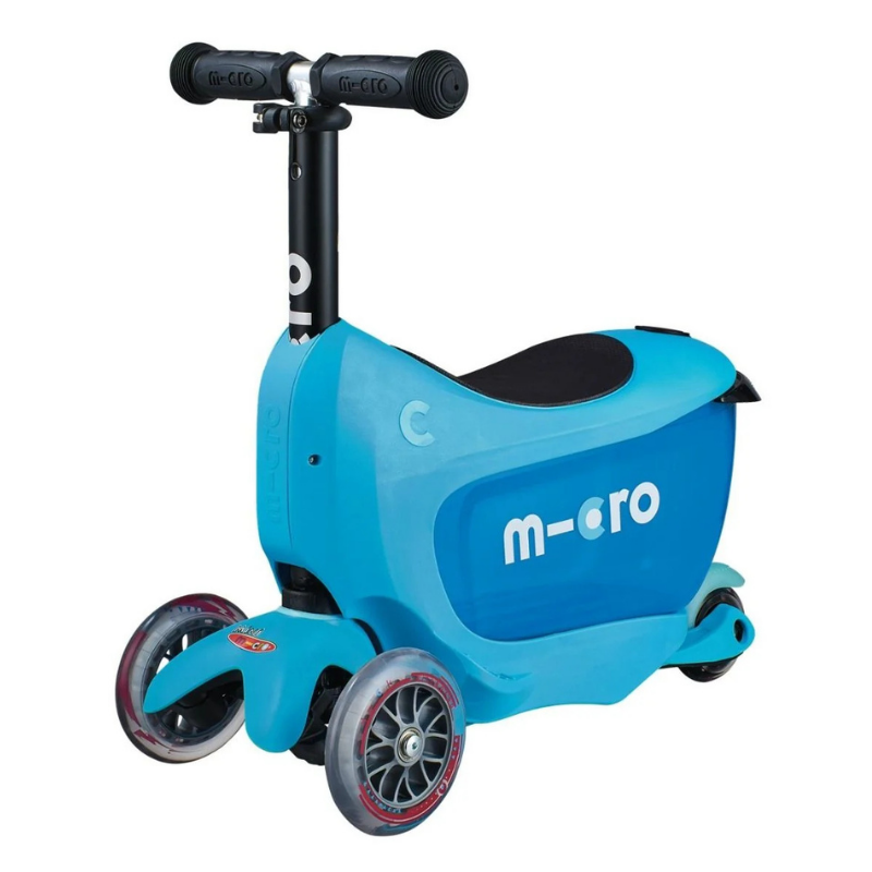 MICRO MINI2GO DELUXE BLUE 3 WHEEL SCOOTER (3-in-1) - Image 3