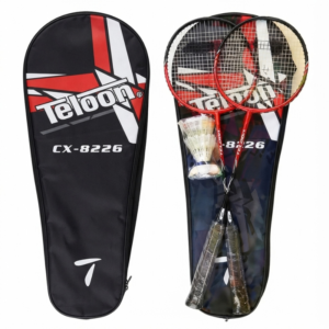 TELOON BADMINTON RACKET 2PCS + 2 PCS COCK CX-B228